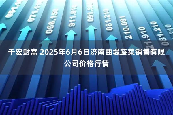 千宏财富 2025年6月6日济南曲堤蔬菜销售有限公司价格行情