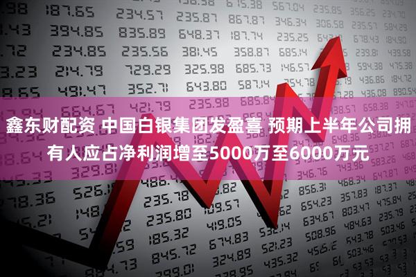 鑫东财配资 中国白银集团发盈喜 预期上半年公司拥有人应占净利润增至5000万至6000万元