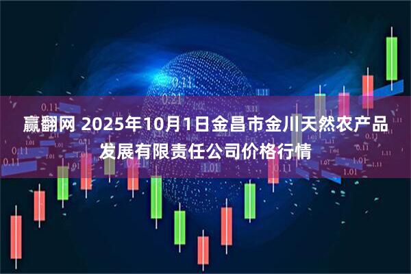 赢翻网 2025年10月1日金昌市金川天然农产品发展有限责任公司价格行情