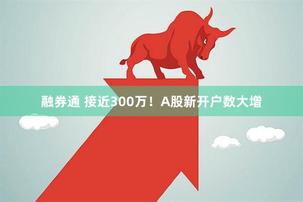 融券通 接近300万！A股新开户数大增